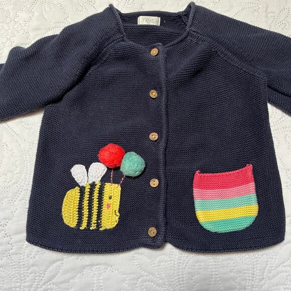Next Bumblebee Cardigan Sweater Size 12-18m - Picture 4 of 6